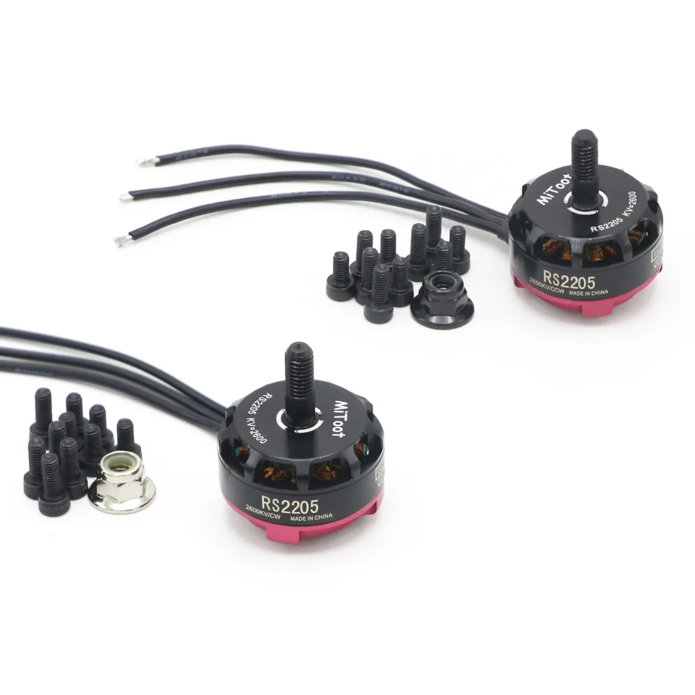 Angeltoy 1 / 2 / 4 قطعة Mitoot RS2205 2300KV 2600KV فرش السيارات CW CCW ل Rc QAV200 210 250 FPV رباعية سباق QAV R180 220 260