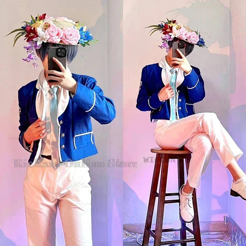 Disfraz de Black Butler Public School Arc Ciel Phantomhive, peluca, uniforme kuroshitsuji, Cosplay de Anime, traje de fiesta de Halloween 2024