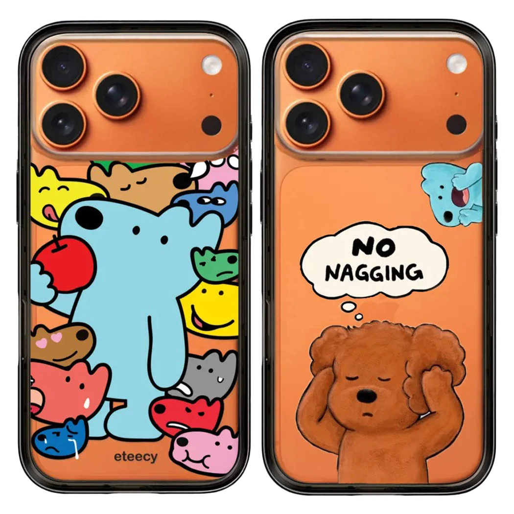 

Blue Bear Cartoon New Type Magnetic Case: Compatible with IPhone 17 16 15 14 13 12 Pro Max