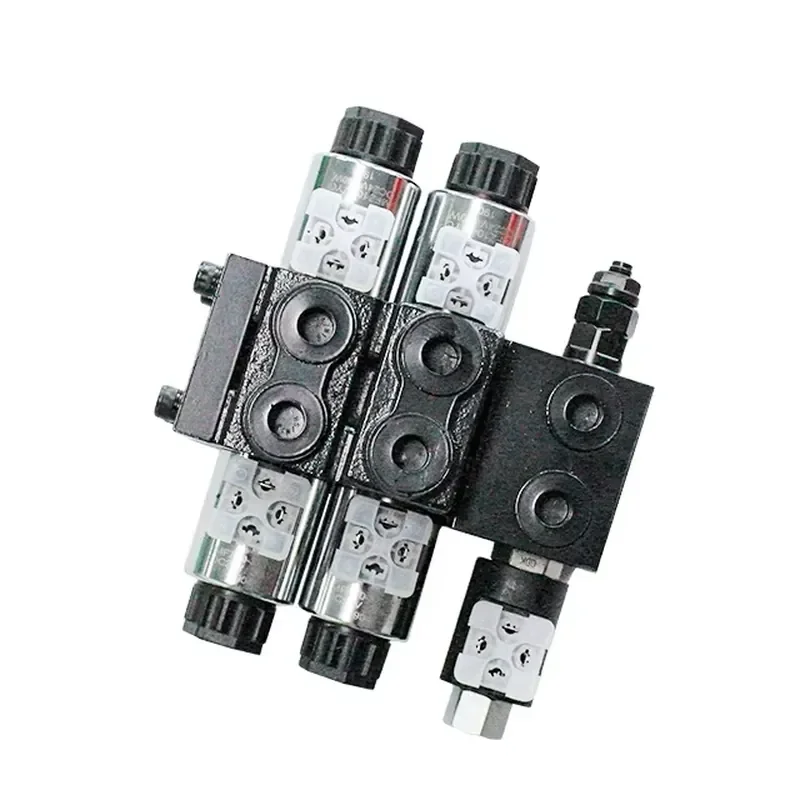 Hydraulic 1-12 Spools Directional Solenoid Control Valve HDCF Chinese Supplier with Built-in Single Direction Lock