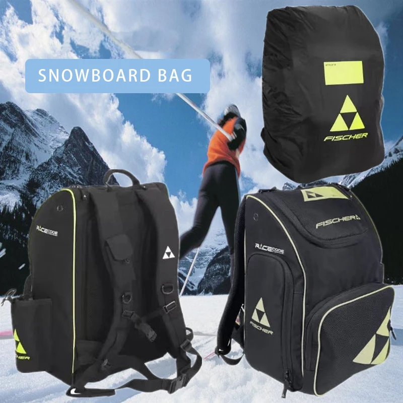 1PC New Ice Ski Boots Helmet Bag Large Capacity Storage Bag Ski Snowboard Shoes Bag Backpack Waterproof Ski Bags with Dust Cover