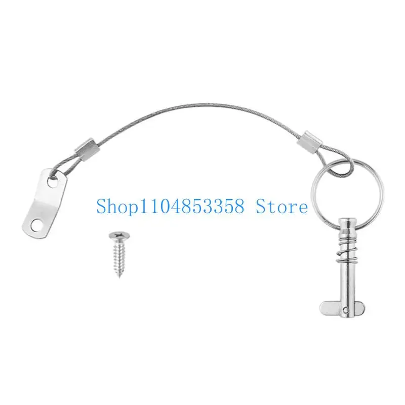 

652f Морское оборудование 6,3 мм 1/4 дюйма быстрого выпуска для лодки Bimini Top Deck петля с помощью Lanyard Drop Spring