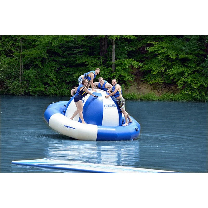 

Надувная лодка-дискотека из ПВХ, прочная, диаметр 4 метра (13 футов), плавающая водная игрушка, надувной аттракцион Crazy UFO Saturn для продажи