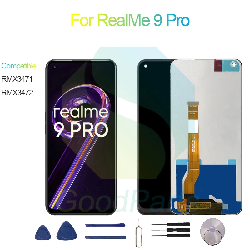 

For RealMe 9 Pro LCD Display Screen 6.6" RMX3471, RMX3472 For RealMe 9 Pro Touch Digitizer Assembly Replacement