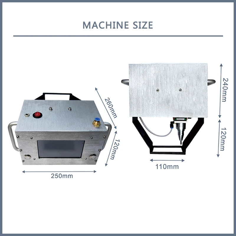 ZX Handheld name tag Dot Peen Car Chassis VIN Number Marking Machine