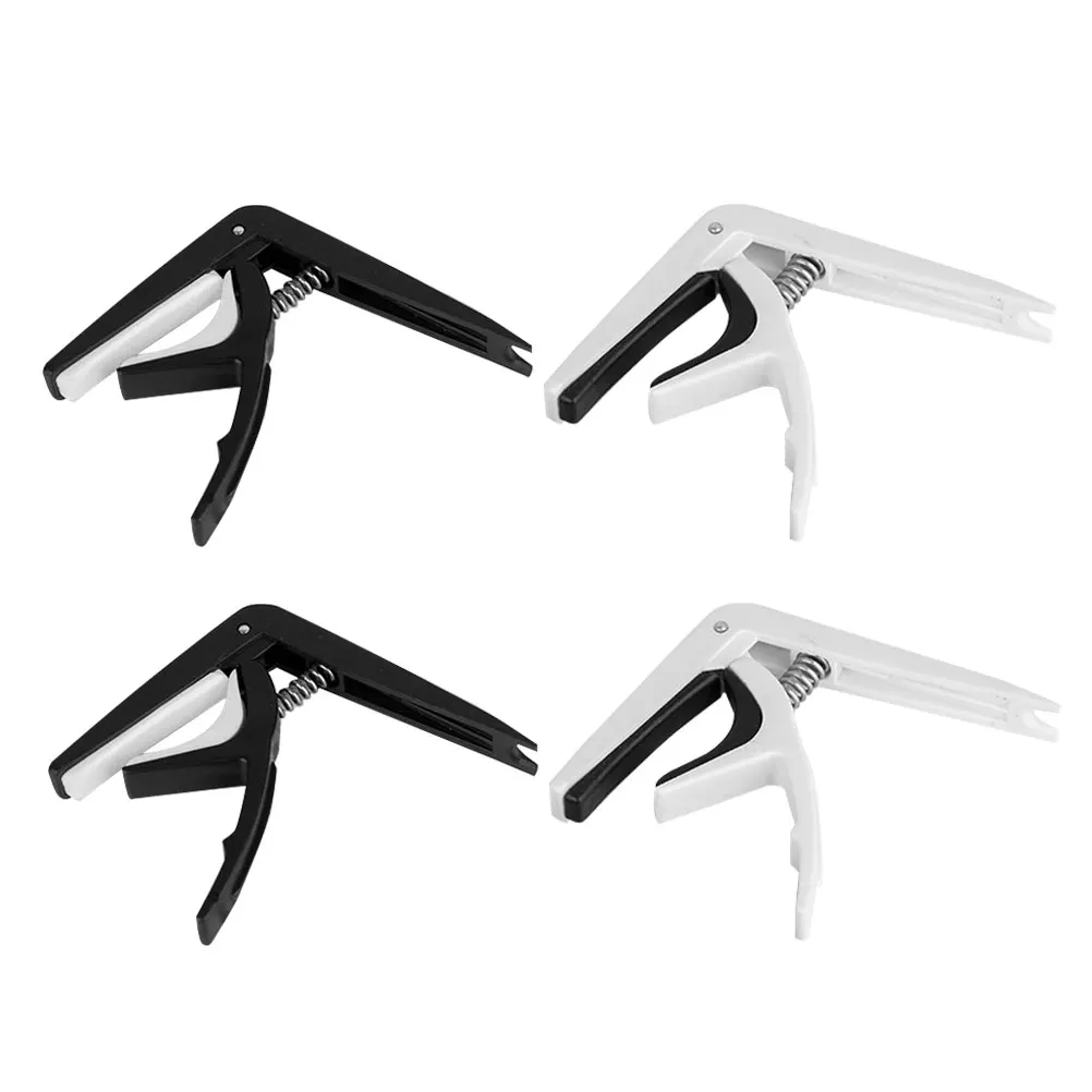 

4pcs Plastic Guitar Capo Simple Durable Tone Modified Clamp For Music Teachers Beginners Ukulele Multi-Function Clip