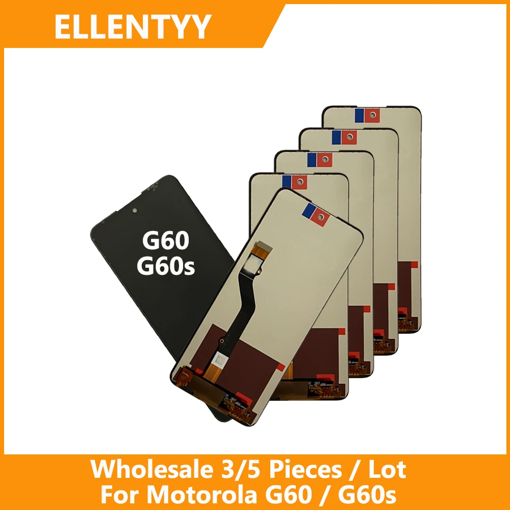 

Оптовая продажа, 3/5 шт./лот, высокое качество для Motorola G60 и Moto G60s, ЖК-дисплей с сенсорным дигитайзером