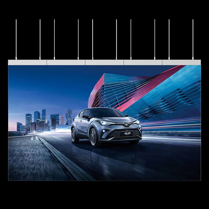 Pantalla de gabinete interior/exterior de alta resolución, pantalla de panel publicitario para iglesia de 500x1000mm, fabricada por pantalla LED