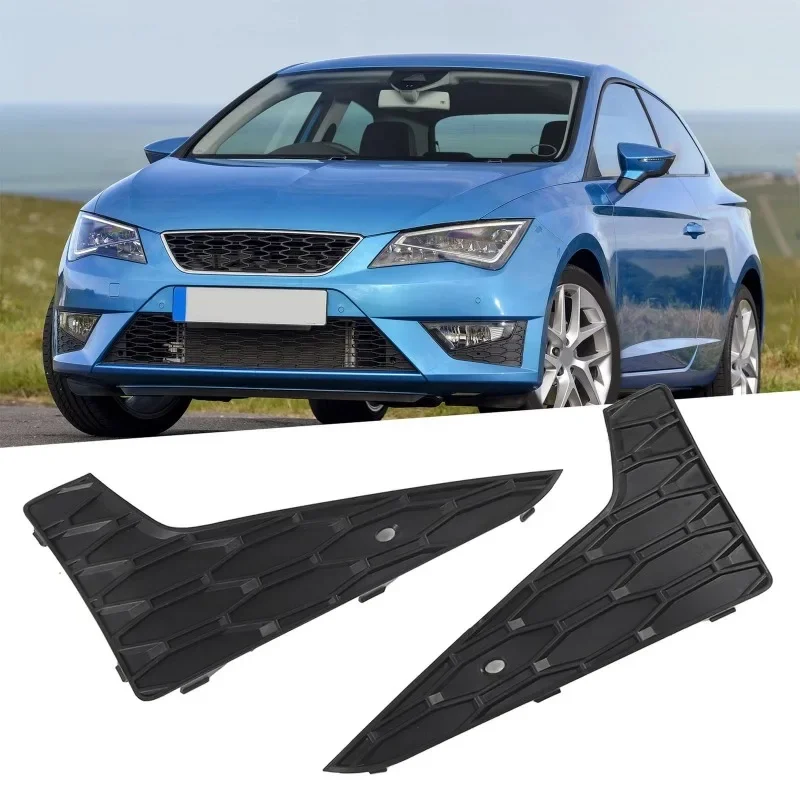 For Seat MK3 FR Leon 2013 2014 2015 2016 Front Bumper Fog Light Cover Grille Frame Pre‑Facelift Car Accessories 5F0853665B