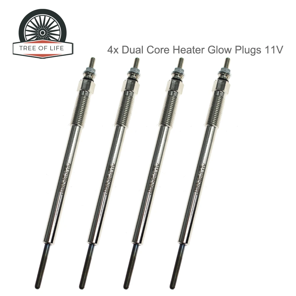 

4x двухъядерные свечи накаливания нагревателя 11 В для TOYOTA AURIS E15 2,0 2,2 D 2007-2012 RAV III IV 2006+ 19850-26022 19850-0R022 1985026010