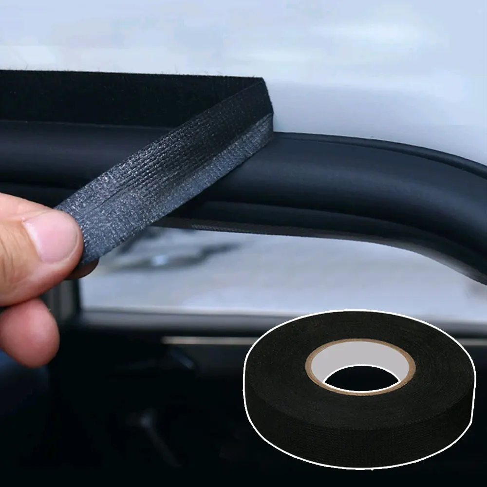 

Car Door Lock Protector Anti-shock Tape Harness Automotive Fabric Cloth Tape Noise Resistance Adhesives Tape Car Products