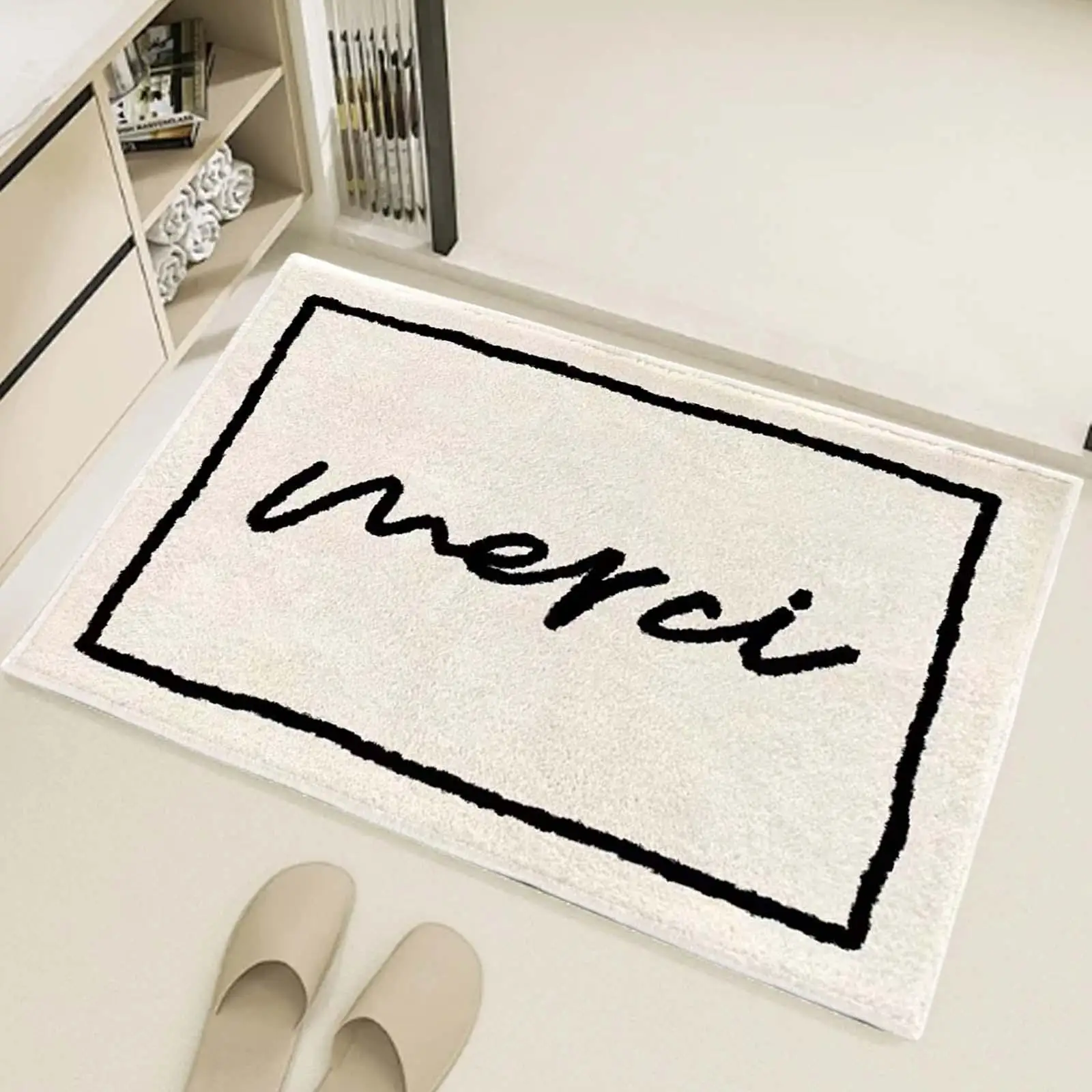 Floor Mat Non Slip Absorbent Carpet Area Rug Soft Bathroom Rug Bath Carpet for Bedroom Sink Tub Dorm Bathroom Living Room