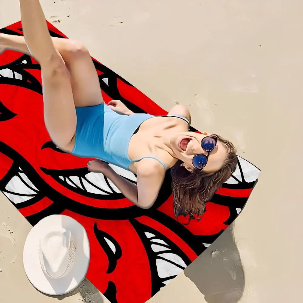 Spitfire Skateboard Household Microfiber Printed Beach Towel Mountain Climbing Yoga Beach Swimming Running Absorbent Soft Towel
