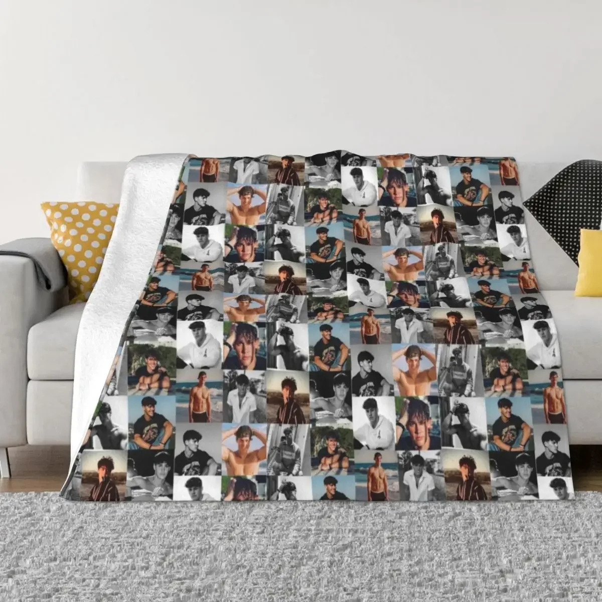 

Noah beck collage Throw Blanket Extra Large Throw Blankets For Baby Flannels Blankets