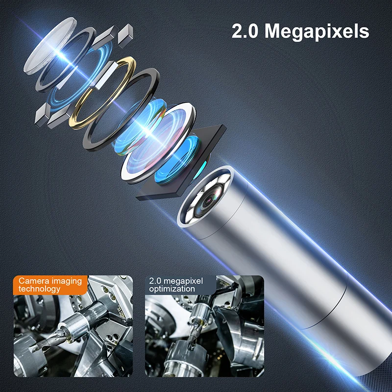 New S10 2m 3.9mm Two-ways 360 Degree Steering Wireless Endoscope Camera Industrial Video Endoscope Articulation