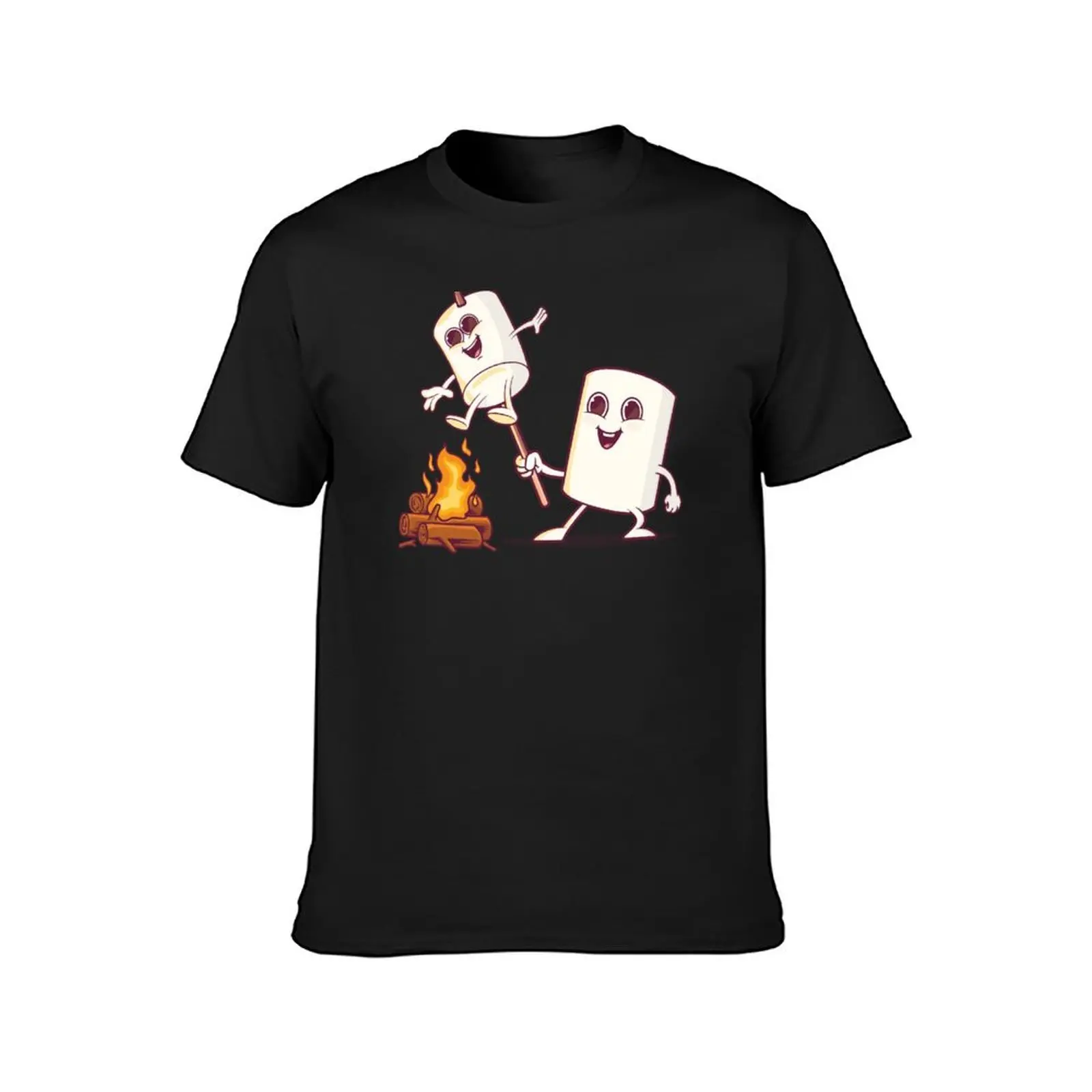 Toasting marshmallows fun - funny marshmallows T-Shirt anime blanks shirts graphic tees vintage clothes Men's t-shirt