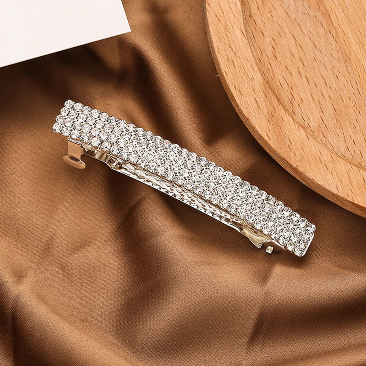 

8pcs Rhinestone Hair Clip Set Stylish Ponytail Cuffs Bling Hair Accessories for Women Girls Bride Party Wedding Daily Wear