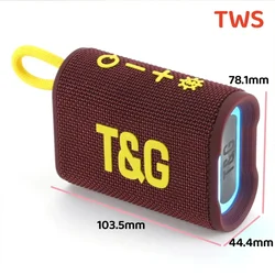 TG396 Portable Wireless Bluetooth Speaker Ultralight Waterproof Buoyant Subwoofer 3D Surround Music Center Outdoor Mini BoomBox