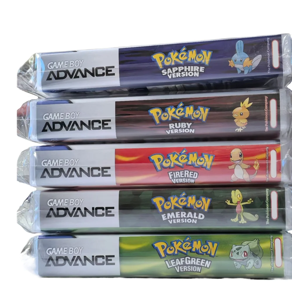 Boîte de jeu GBA Pok é mon série Jade Red Leafgreen Ruby Sapphire, 5e édition, cartouche de jeu vidéo 32 bits, sans manuel, nouvelle collection 2025