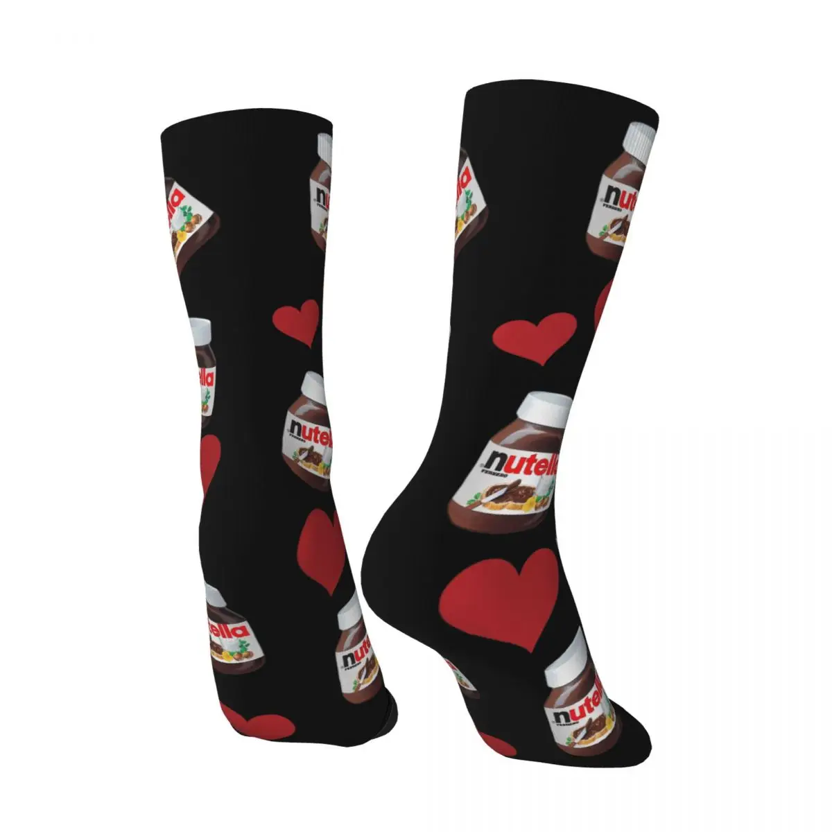 Foods Nutella Cartoon Men Women Socks fashion Beautiful Suitable for all seasons Dressing Gifts