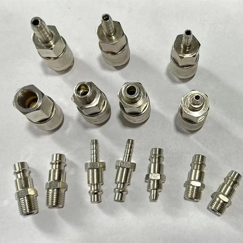 

Self locking quick connector tracheal internal and external thread male and female head pneumatic tool long tail plug head
