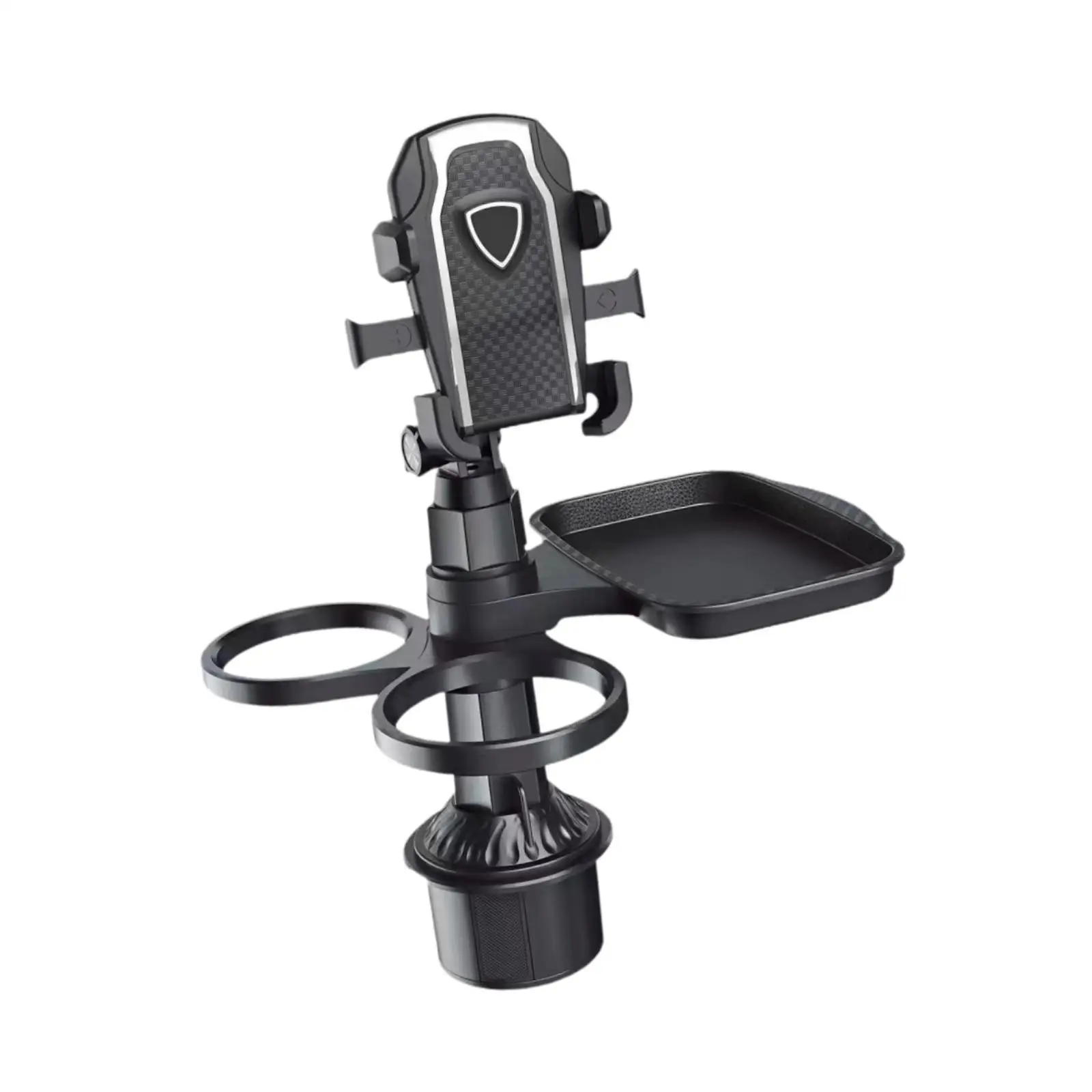 Car Cup Holder Expander Tray with Phone Holder for Car's Cup Slot Adjustable