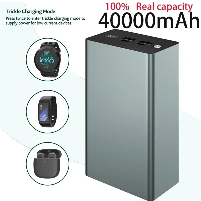 Power Bank Outdoor Power Supply 100W Fast Charging Flash Charging Portable 40000 MAh  Laptop Mobile Power Supply