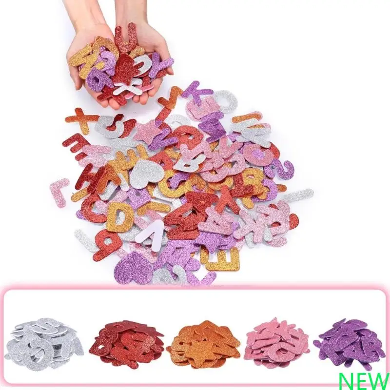 196pcs ملصق رسائل متلألئة لزخارف بطاقات Scrapborking
