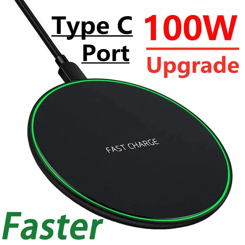 100W Wireless Charging Chargers Induction Fast Charging Dock Station for iPhone 14 13 12 11 Pro Max X Samsung Xiaomi Phone