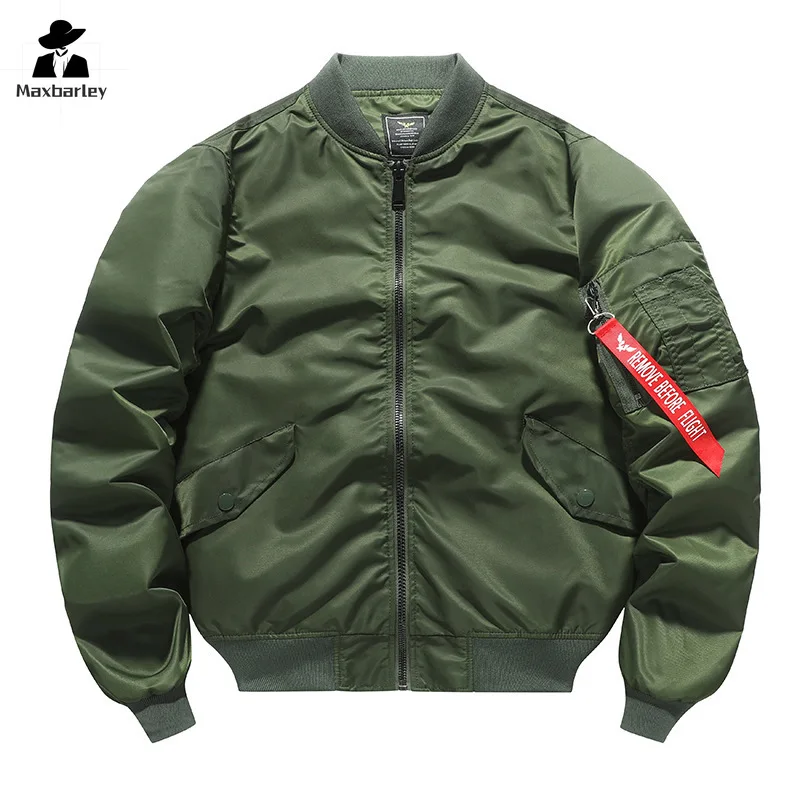 Kurtka Bomber MA1 męska wiosenna, Retro moda luźny strój baseballowy płaszcz Unisex Street Harajuku wielokolorowa kurtka Bomber