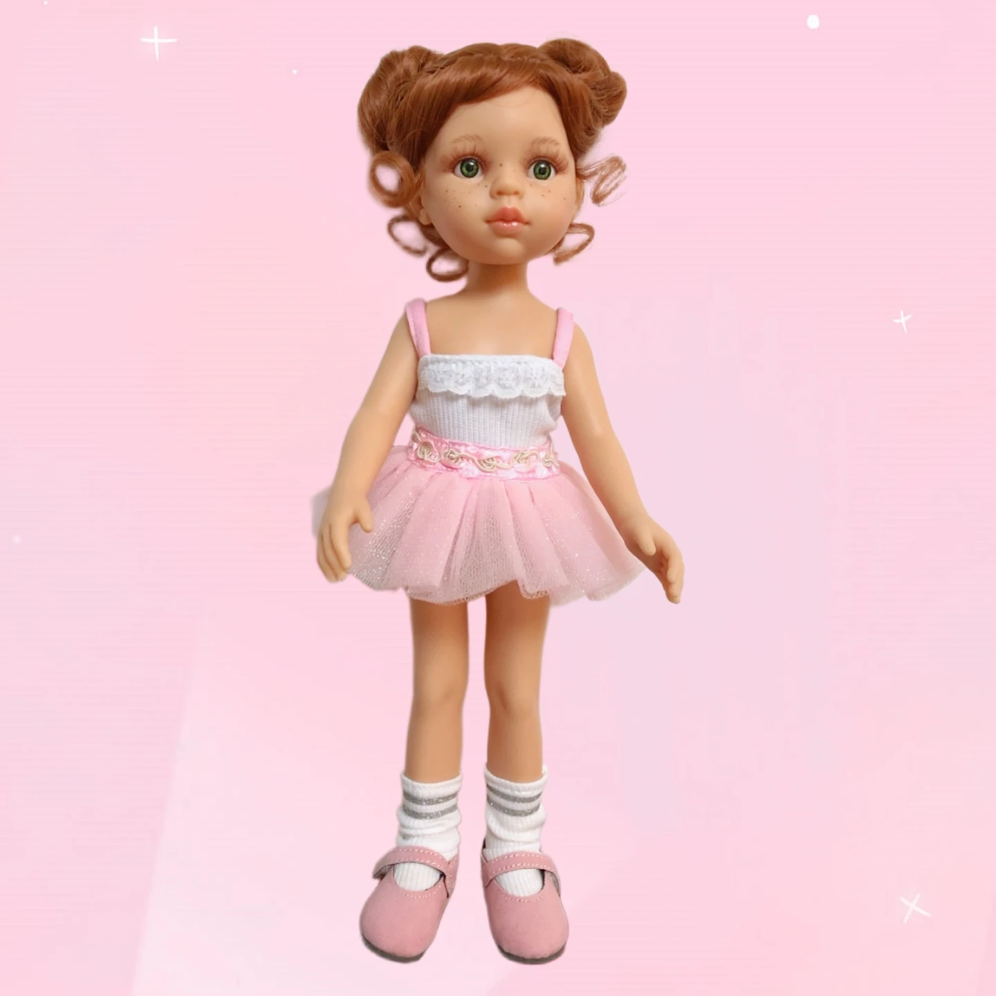 Tilda 5.6cm Mini Shoes For Paola Reina Doll,Fashion Mini Toy Shoes for Corolle 1/4 Doll Footwear Shoes Accessories for Dolls