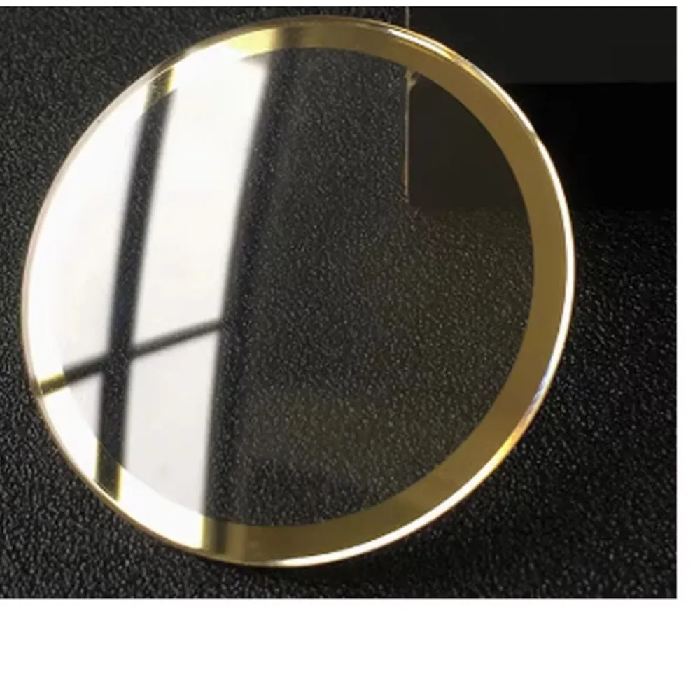 Lentes de Reloj de Cristal Mineral, Aptas para Hombres y Mujeres, con Bordes Plateados, Negros y Dorados, Accesorios para Esferas de 40, 38, 33 y 28 mm, Reloj R