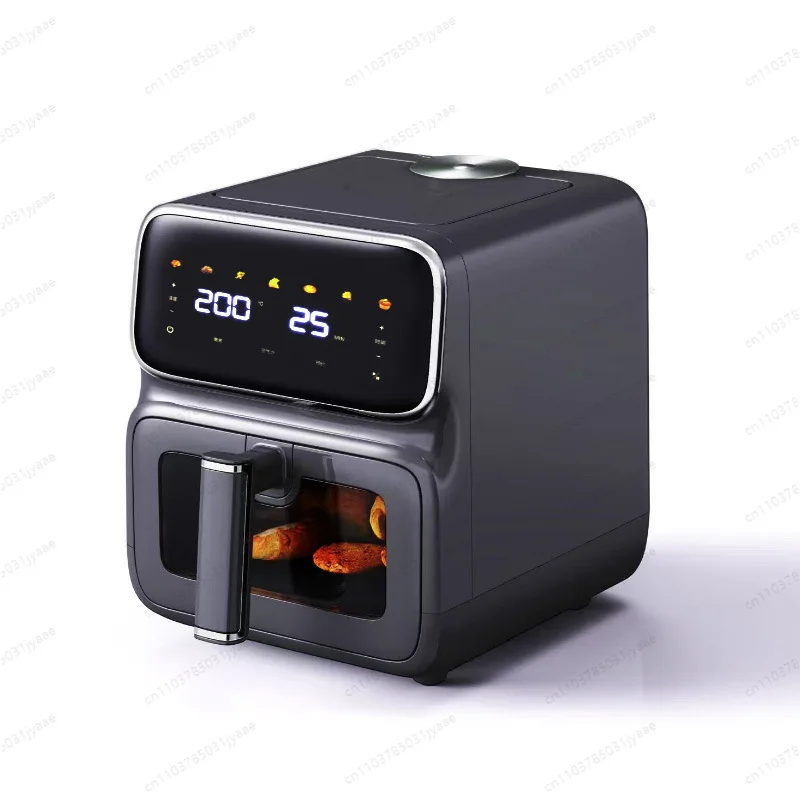 

Cross-border household 6L large-capacity automatic intelligent electric fryer visual multi-function touch air fryer