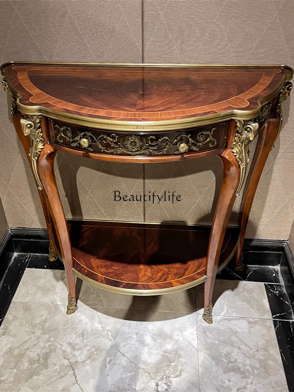 

Solid wood porch European porch cabinet British foyer decorative locker