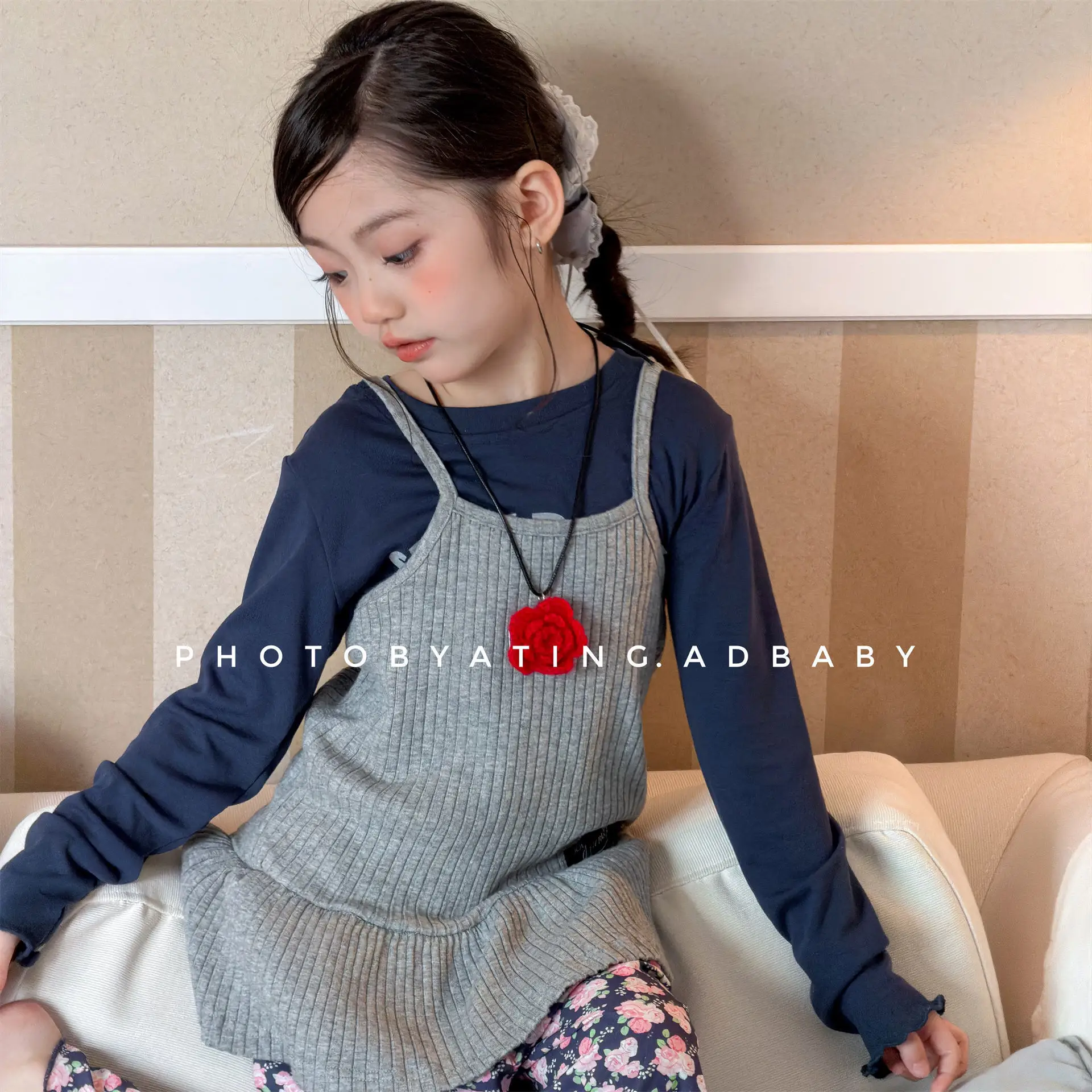 2026 Spring New Girls Sleeveless T Shirts Solid Baby Girl Cute Ribbed Sling Vest Kids Toddler Cotton Tops Children Clothes
