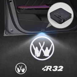 For R32 Sexy Girl Emblem MK3 MK4 MK5 MK6 MK7 tiguan Touran Car Door Light Welcome Lamp Wireless Laser Projector Auto Decoration