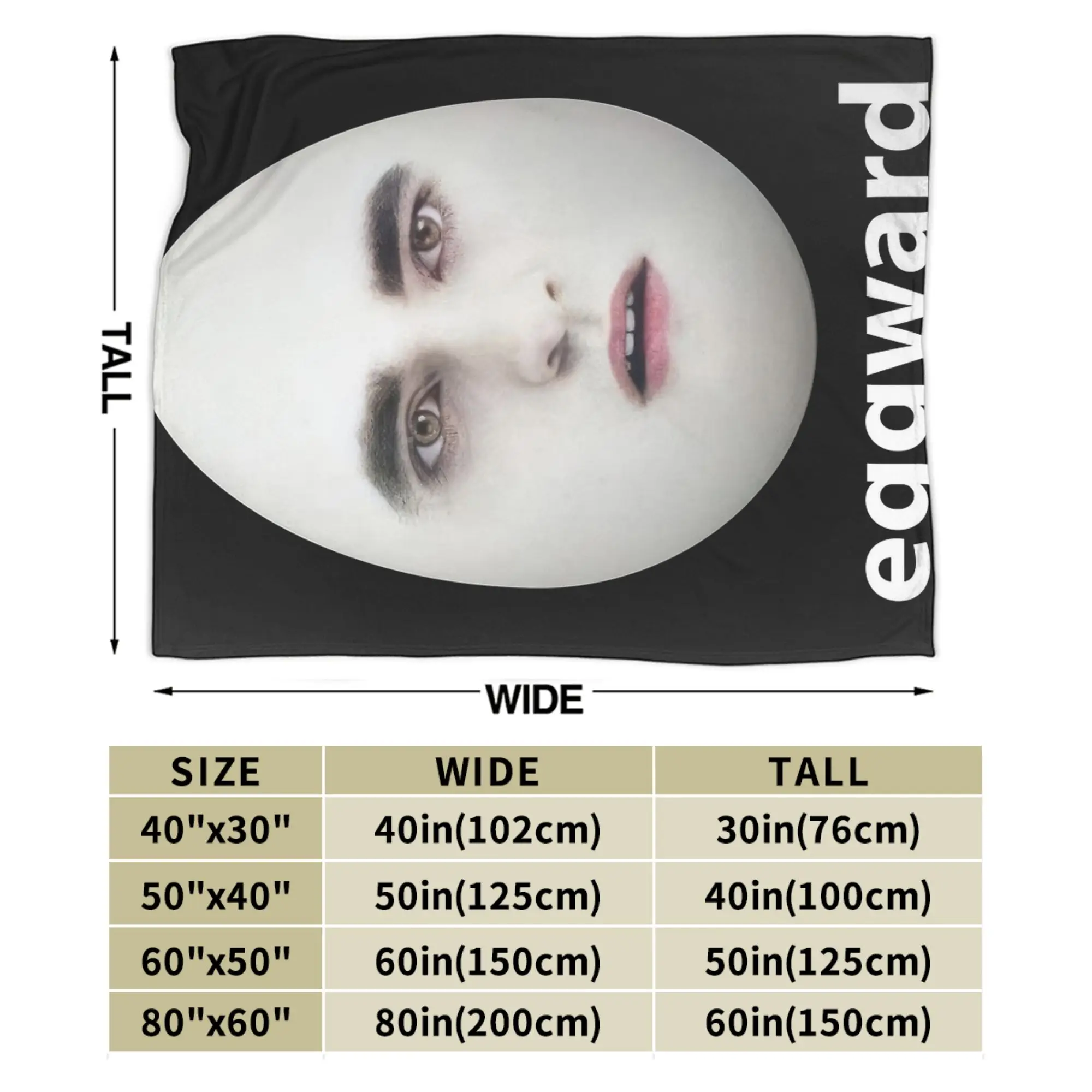 مضحك إدوارد كولين بطانية سوبر لينة الجدة أفخم رمي بطانية لغرفة النوم التخييم الفانيلا المفرش غطاء السرير