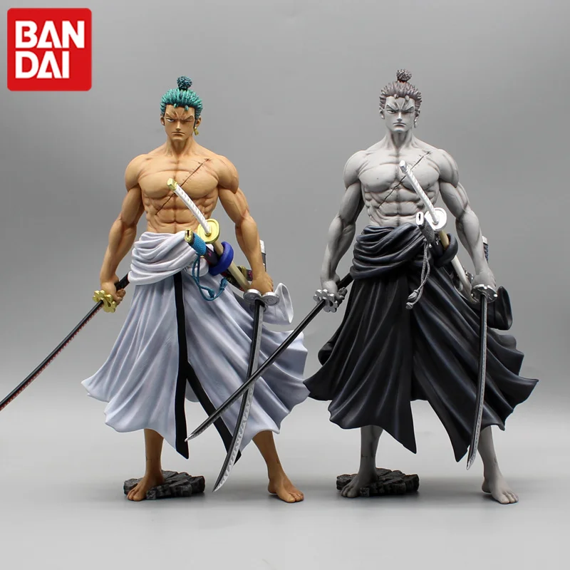 One Piece Ghost-backed Roronoa Zoro Standing Posture With Double Knives Different Colors Figures Model Gifts Desktop Ornaments