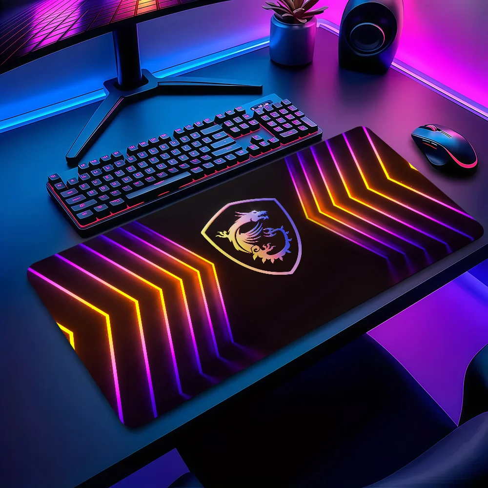 Fashion M-MSI Mouse Pad Non-slip Thickened MousePad Large Writing Lockedge Office Student Gaming Cushion