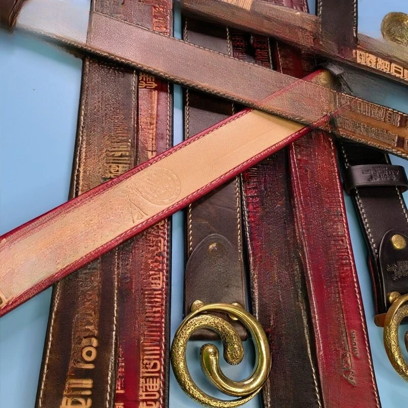 حزام الحزام المتوحش، هدية عيد ميلاد عيد الحب من الجلد الراقية #4