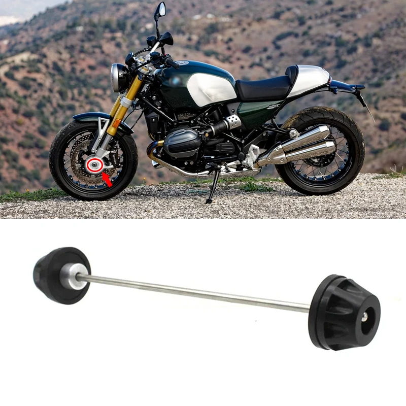 For BMW R 12 NINE T R12 NINET R12 2023 -2025 Motorcycle Front Wheel Axle Fork Crash Slider Protection