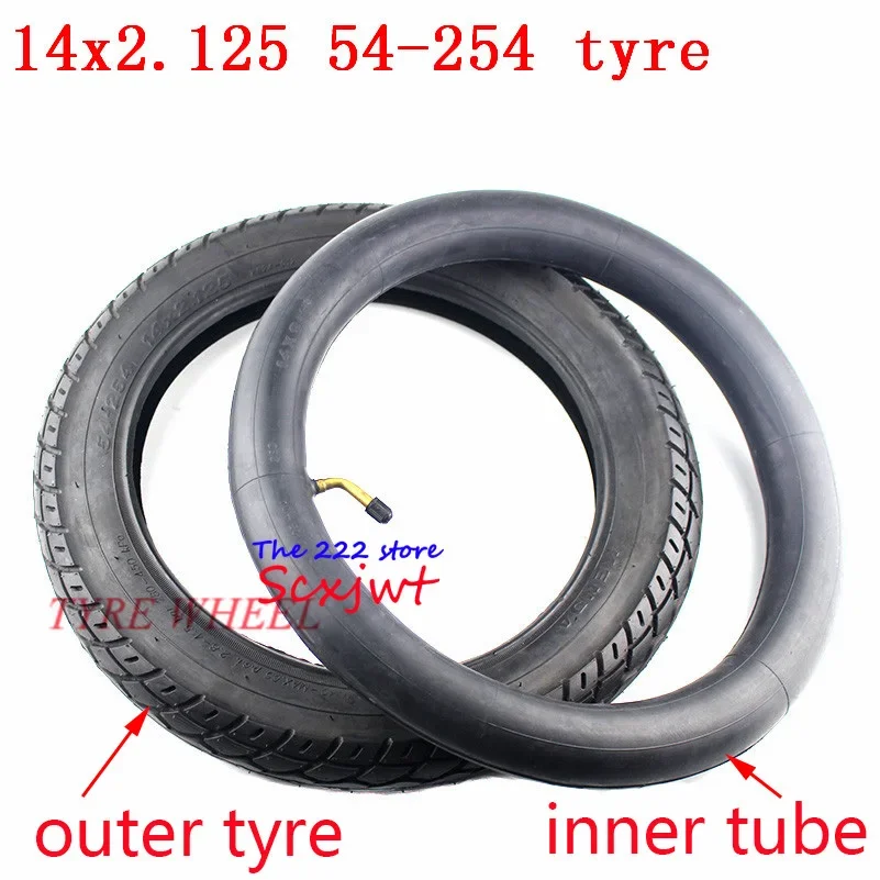 14 inch wheel Tire  X 2.125 / 54-254 tyre inner tube fits Many Gas Electric Scooters and e-Bike *2.125 tire x2.125