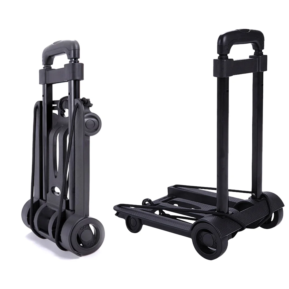 Utility Rolling Carts With Wheels with Wheels Foldable Luggage Dolly Rolling Carts With Wheels Portable Fold Dolly