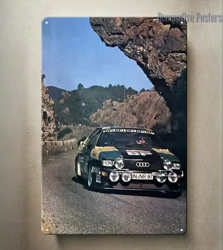 Rally racing Car Group B Metal Poster - Sign 20x30cm