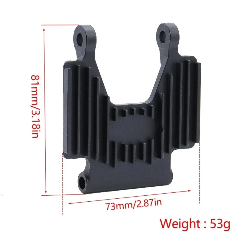 Dissipatore di calore della piastra di supporto del sedile del rubinetto anteriore in lega di alluminio per parti di aggiornamento del motociclo LOSI 1/4 Promoto MX RC