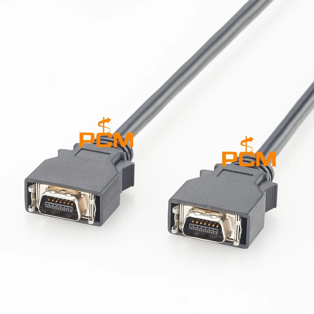 HPCN14 zu HPCN14 MDR-Kabel, Stecker zu Stecker mit Riegelverschluss, High-Density-SCSI-Signalkabel für industrielle Automatisierungsgeräte – Detail 1
