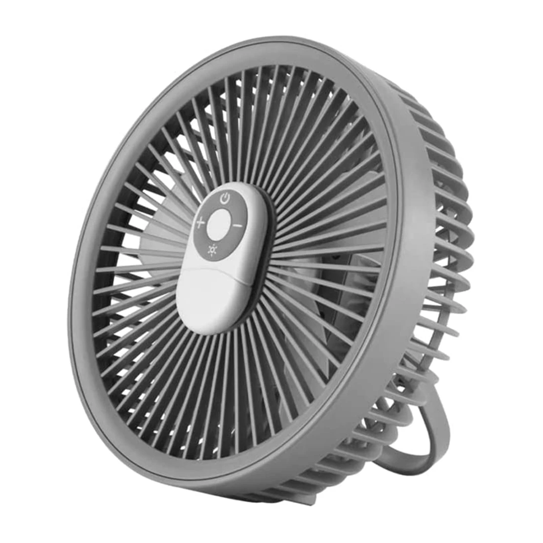 

Camping Fan with LED Lantern,4000MAh Outdoor Small Tent Fan,Portable Quiet Desk Fan for Picnic,BBQ,Fishing,Travel,Gray