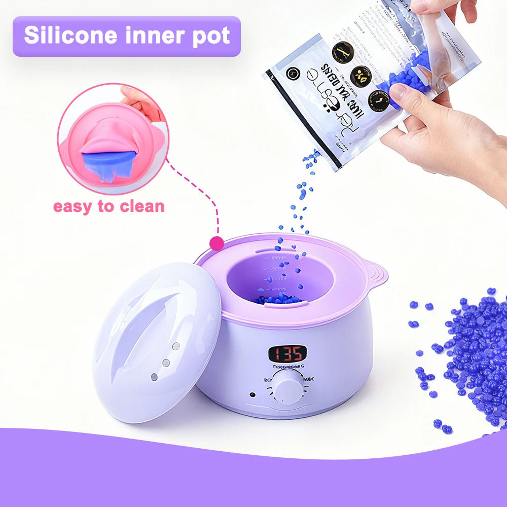 Silicone Wax Pot Soft Heat-Resistant Silicone Replacement Bowl - Reusable Wax Melting Bowl for Wax Warmer & Hair Removal