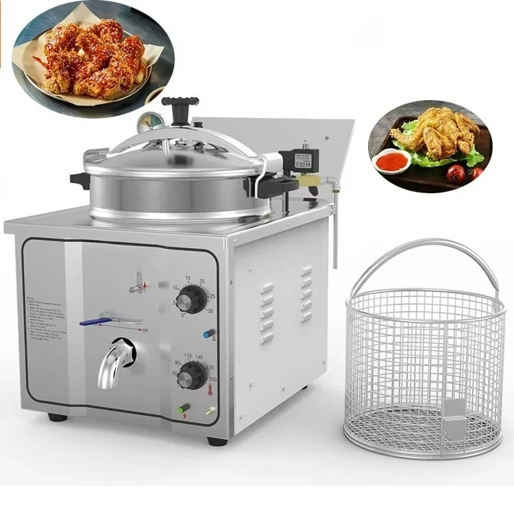 

Customizable Household Restaurant Electric 16L Desktop Pressure Baking Deep Vacuum Fryer