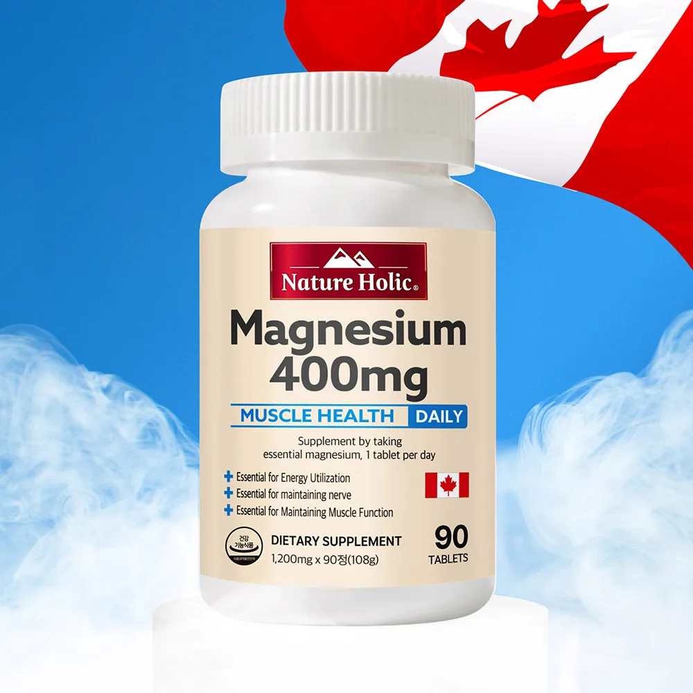Natureholic كندا المغنيسيوم 400 مجم 1 زجاجة 90 كبسولة #3